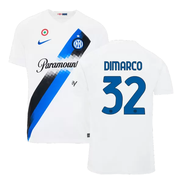 Men's Inter Milan DIMARCO #32 Away Soccer Jersey 2023/24 - Fans Version - thejerseys