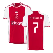 Men's Ajax BERGWIJN #7 Home Soccer Jersey 2023/24 - Fans Version - thejerseys