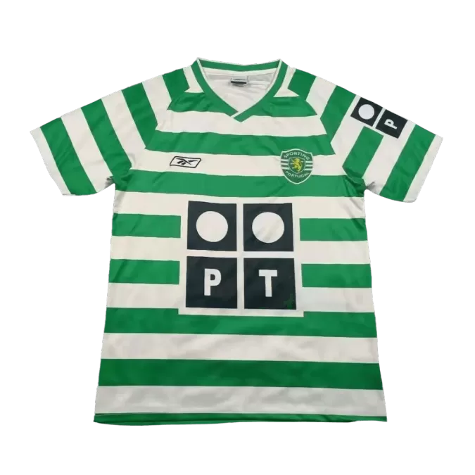 Sporting CP Home Retro Soccer Jersey 2003/04 - thejerseys