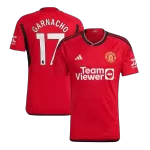 [Super Quailty] Men's Manchester United GARNACHO #17 Home Soccer Jersey 2023/24 - thejerseys