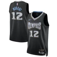 Men's Memphis Grizzlies Morant #12 Black Swingman Jersey 2022/23 - City Edition - thejerseys