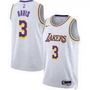 Men's Los Angeles Lakers Anthony Davis #3 White Swingman Jersey 2022/23 - Association Edition - thejerseys