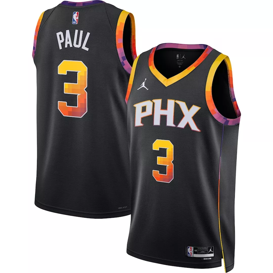 Men's Phoenix Suns Chris Paul #3 Black Swingman Jersey 2022/23 - Statement Edition