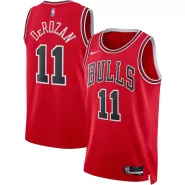 Men's Chicago Bulls DeMar DeRozan #11 Nike Red Swingman Jersey 2022/23 - Icon Edition - thejerseys