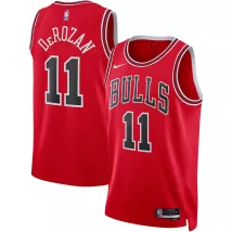 Men's Chicago Bulls DeMar DeRozan #11 Red Swingman Jersey 2022/23 - Icon Edition - thejerseys
