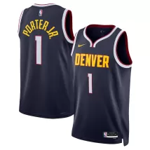 Men's Denver Nuggets Michael Porter Jr #1 Navy Swingman Jersey 2022/23 - Icon Edition - thejerseys