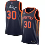 Men's New York Knicks Julius Randle #30 Navy Swingman Jersey 2022/23 - Statement Edition - thejerseys