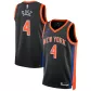 Men's New York Knicks Derrick Rose #4 Navy Swingman Jersey 2022/23 - Statement Edition - thejerseys