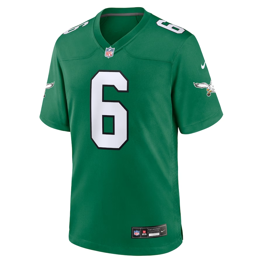 Mens Nike Jalen Hurts Kelly Green Philadelphia Eagles Alternate Jersey  Sz:S-3XL