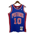 Men's Detroit Pistons Dennis Rodman #10 Blue Hardwood Classics Swingman Jersey 1988/89 - thejerseys