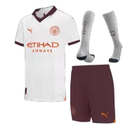 Kid's Manchester City Away Jerseys Full Kit 2023/24 - thejerseys