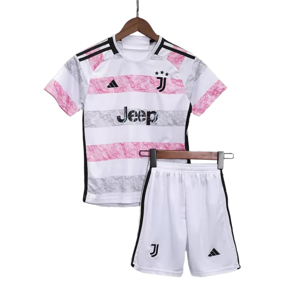 Kid's Juventus Away Jerseys Kit(Jersey+Shorts) 2023/24 - thejerseys