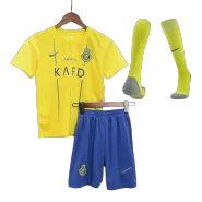 Kid's Al Nassr Home Jerseys Full Kit 2023/24 - thejerseys