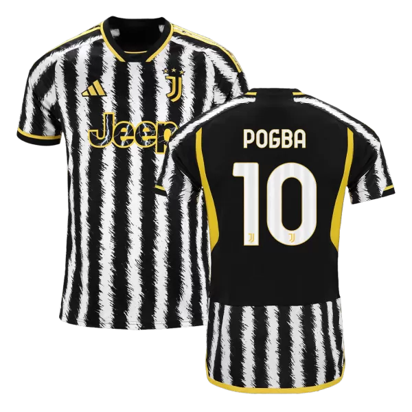 Men's Juventus POGBA #10 Home Soccer Jersey 2023/24 - Fans Version - thejerseys