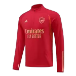 Arsenal 1/4 Zip Red Tracksuit Kit(Top+Pants) 2023/24 for Adults - thejerseys