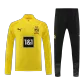 Borussia Dortmund 1/4 Zip Yellow Tracksuit Kit(Top+Pants) 2023/24 for Adults - thejerseys