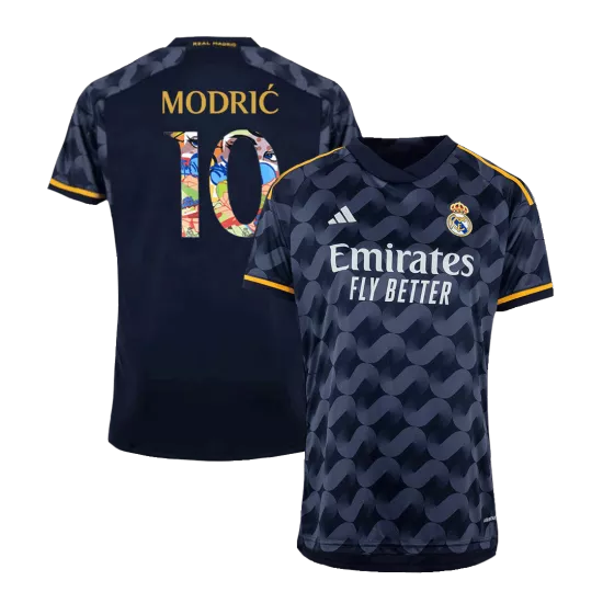 Men's Real Madrid MODRIĆ #10 Away Soccer Jersey 2023/24 - Sen2 Font - thejerseys
