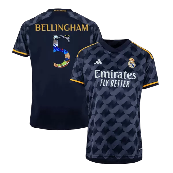 Men's Real Madrid BELLINGHAM #5 Away Soccer Jersey 2023/24 - thejerseys