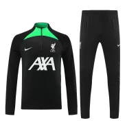 Kid's Liverpool Zipper Black Tracksuit 2023/24 - thejerseys