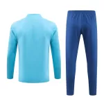 Kid's Marseille Blue Zipper Tracksuit 2023/24 - thejerseys