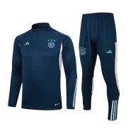 Ajax 1/4 Zip Navy Tracksuit Kit(Top+Pants) 2023/24 for Adults - thejerseys