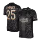 Men's PSG N.MENDES #25 Third Away Soccer Jersey 2023/24 - Fans Version - thejerseys