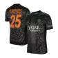 Men's PSG N.MENDES #25 Third Away Soccer Jersey 2023/24 UCL - Fans Version - thejerseys