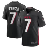 Men Atlanta Falcons Bijan Robinson #7 Black Game Jersey 2023 - thejerseys
