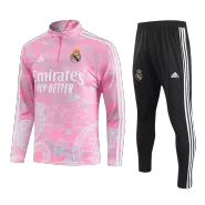 Kid's Real Madrid Zipper Pink Tracksuit 2023/24 - thejerseys