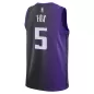 Men's Sacramento Kings De'Aaron Fox #5 Purple Swingman Jersey 2023/24 - Statement Edition - thejerseys