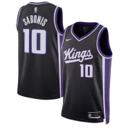 Men's Sacramento Kings Domantas Sabonis #10 Black Swingman Jersey 2023/24 - Icon Edition - thejerseys