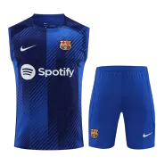 Barcelona Blue Sleeveless Training Kit 2023/24 For Adults - thejerseys