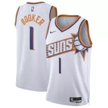 Men's Phoenix Suns Devin Booker #1 White Swingman Jersey 2023/24 - Association Edition - thejerseys