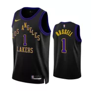 Men's Los Angeles Lakers D'Angelo Russell #1 Black Swingman Jersey 2023/24 - City Edition - thejerseys