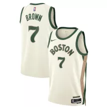 Men's Boston Celtics Jaylen Brown #7 Green Swingman Jersey 2023/24 - City Edition - thejerseys