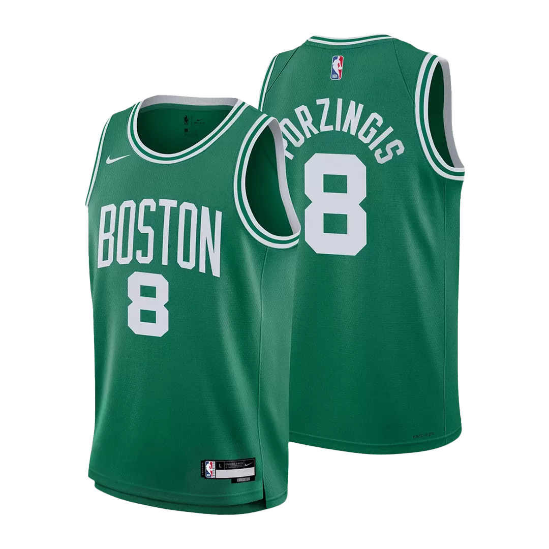 Men's Boston Celtics Kristaps Porzingis 8 Green Swingman Jersey 2022/