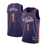 Men's Phoenix Suns Devin Booker #1 Purple Swingman Jersey 2023/24 - City Edition - thejerseys