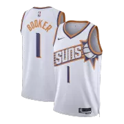 Men's Phoenix Suns Devin Booker #1 White Swingman Jersey 2023/24 - Association Edition - thejerseys