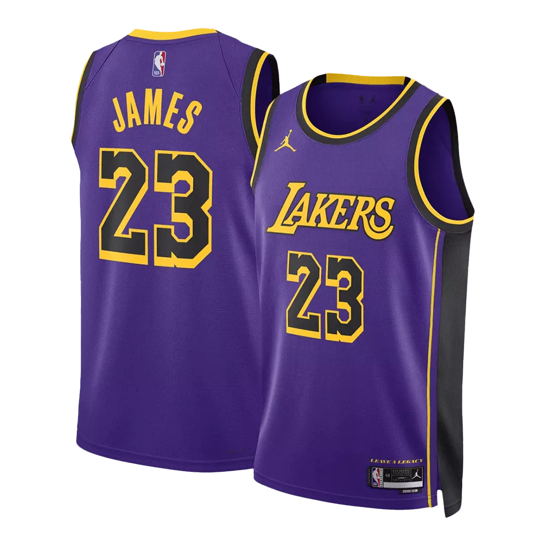 Men's Los Angeles Lakers LeBron James #23 Purple Swingman Jersey 2022/23 - thejerseys
