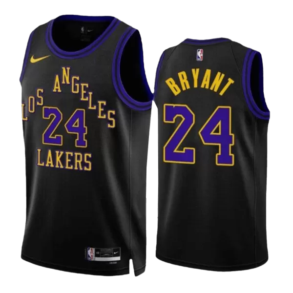 Men's Los Angeles Lakers Kobe Bryant #24 Black Swingman Jersey 2023/24 - City Edition - thejerseys