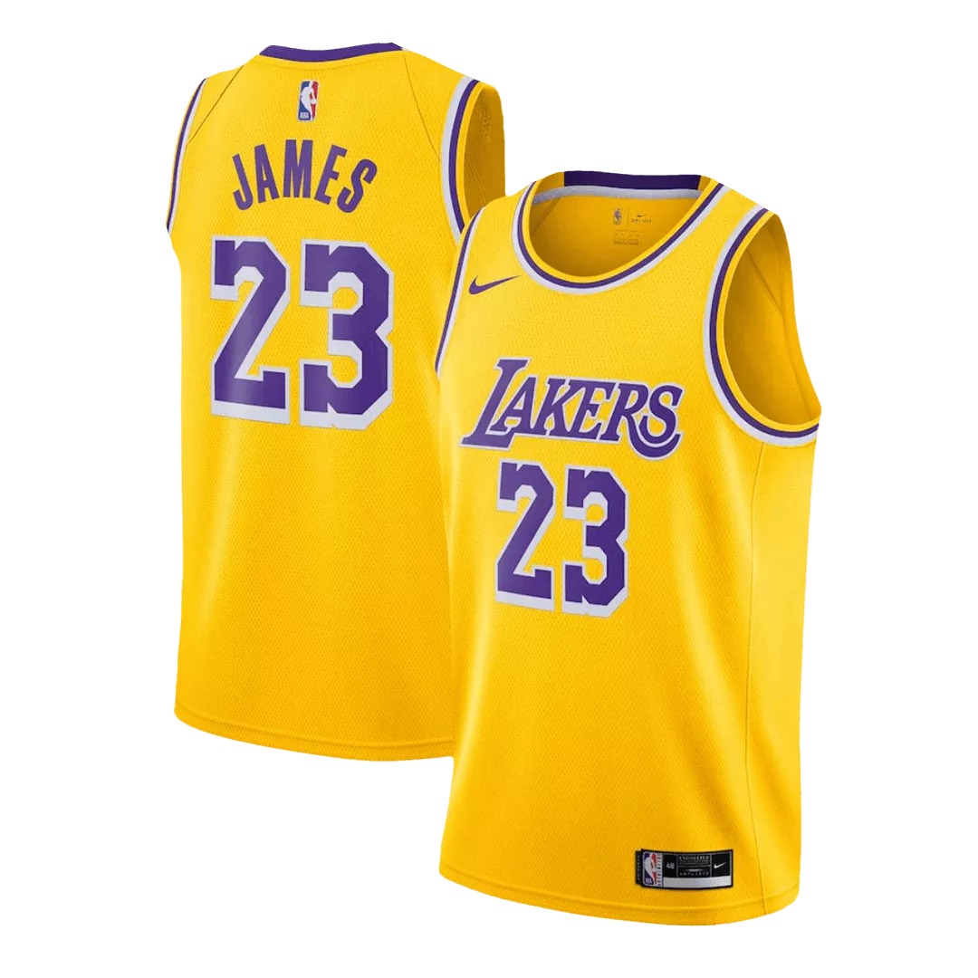 Youth Los Angeles Lakers LeBron James #23 Gold Swingman Jersey 2022/23 - Icon Edition