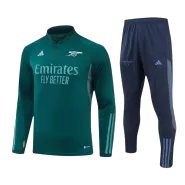 Arsenal 1/4 Zip Green Tracksuit Kit(Top+Pants) 2023/24 for Adults - thejerseys