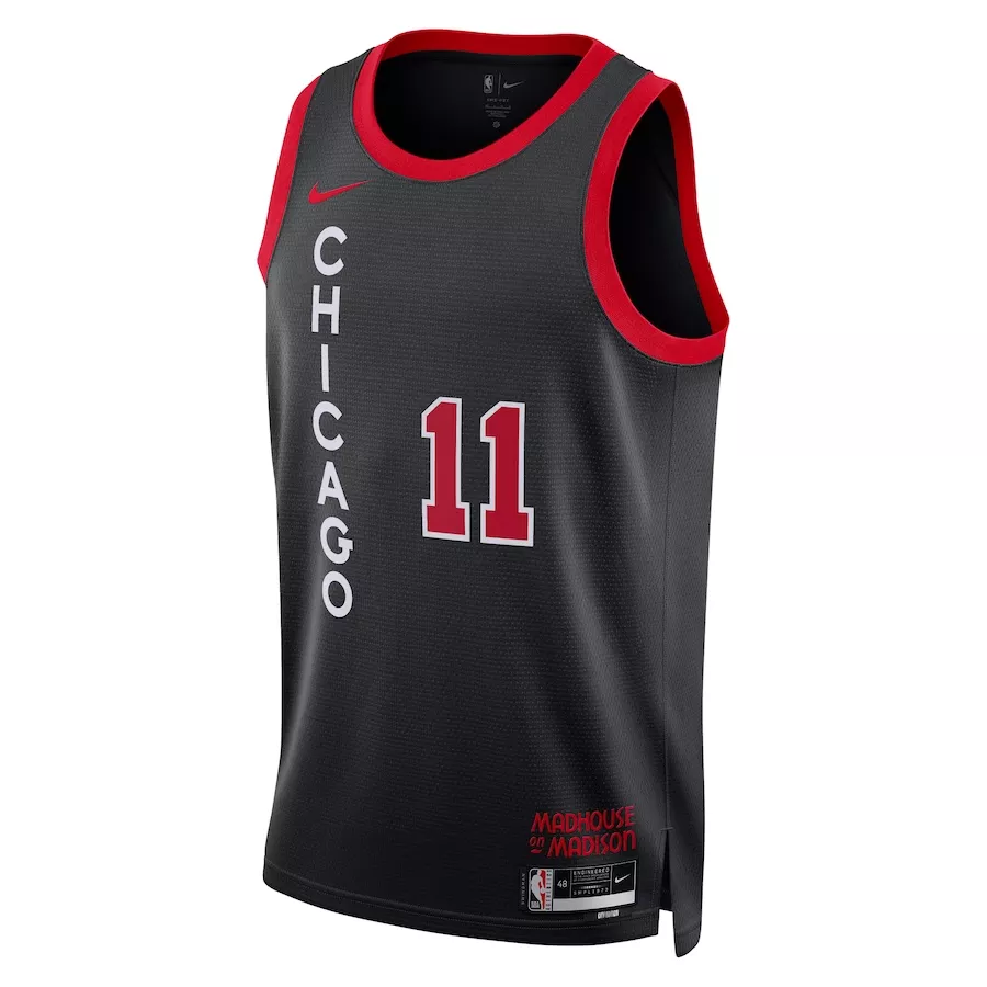 Men's Chicago Bulls DeMar DeRozan #11 Black Swingman Jersey 2023/24 - City Edition - thejerseys