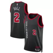 Men's Chicago Bulls Lonzo Ball #2 Black Swingman Jersey 2023/24 - City Edition - thejerseys