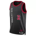 Men's Chicago Bulls Lonzo Ball #2 Black Swingman Jersey 2023/24 - City Edition - thejerseys