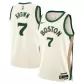 Men's Boston Celtics Jaylen Brown #7 White Swingman Jersey 2023/24 - City Edition - thejerseys