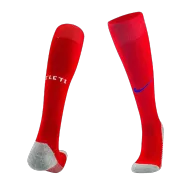 Atletico Madrid Home Soccer Socks 2023/24 For Adults - thejerseys