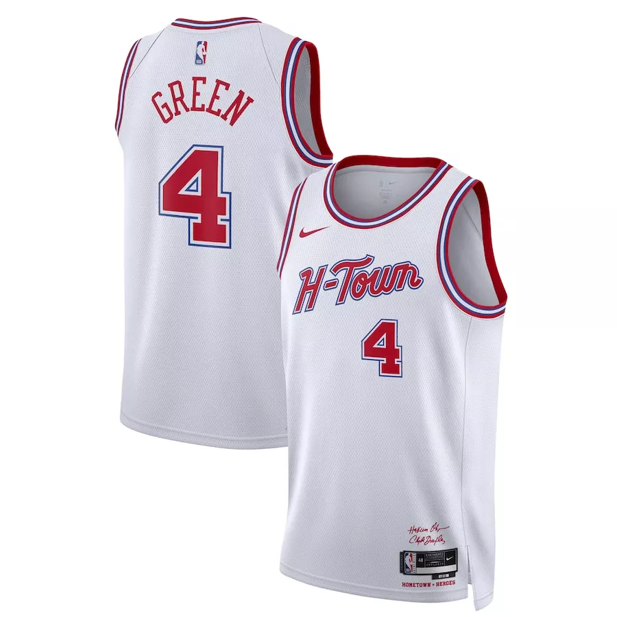 Men's Houston Rockets Jalen Green #4 Swingman Jersey 2023/24 - City Edition - thejerseys