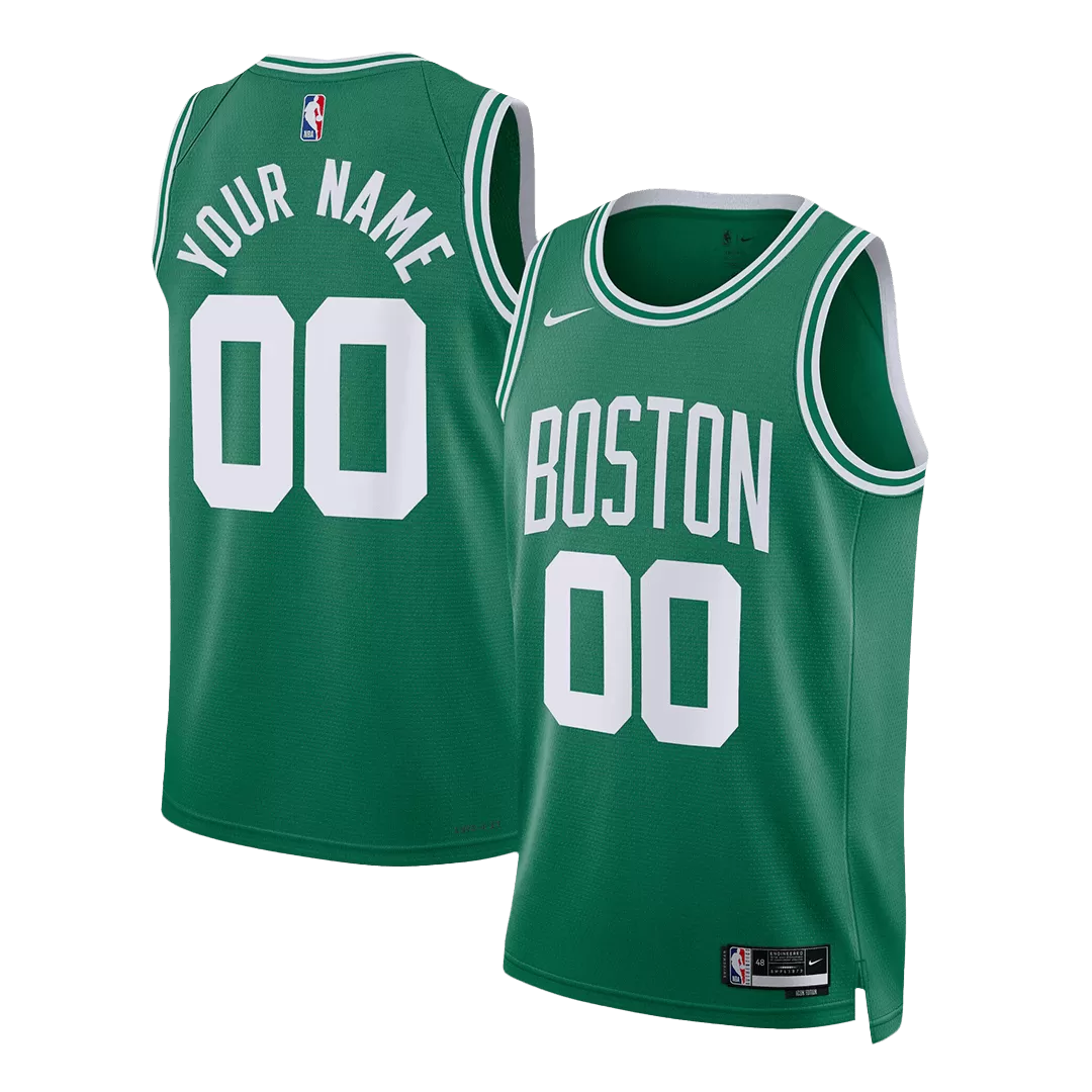 Men's Boston Celtics Custom Green Swingman Jersey 2022/23 - Icon Edition