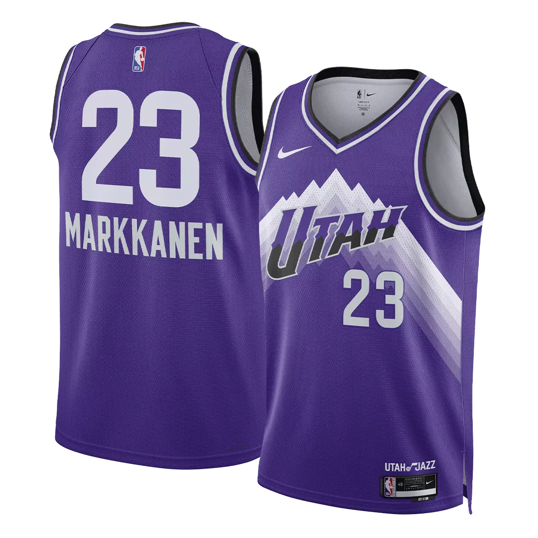 Men's Utah Jazz MARKKANEN #23 Purple Swingman Jersey 2023/24 - City Edition